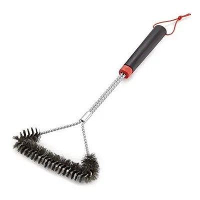 Weber 45 cm Three-Sided Grill Brush, Black/Silver