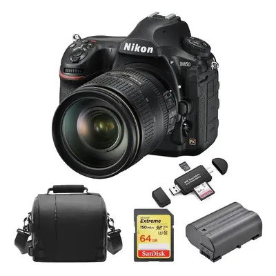 Nikon D850 Af-S 24-120Mm F4G Ed Vr+64Gb Sdcard+Bag+Battery+Card Reader