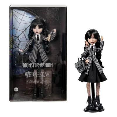 Monster High Wednesday Doll and Accessories Wednesday Addams Collectible in Nevermore Academy Un