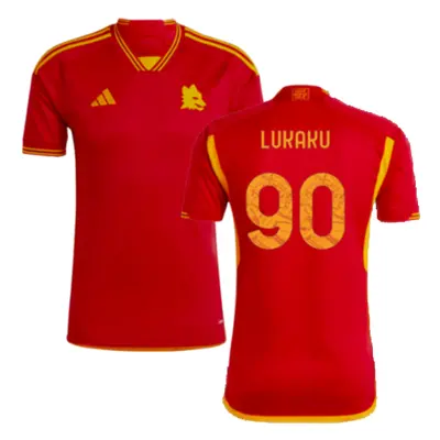 (XL) AS Roma Home Shirt (LUKAKU 90)