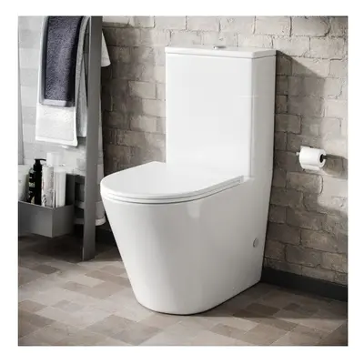 Bella Round Close Coupled Cistern, Toilet Pan and Seat