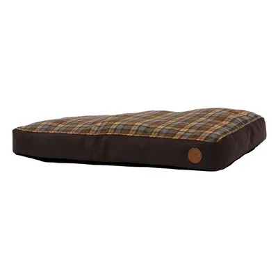 Ancol Brown and Blue Tartan Dog Mattress Soft Comfortable Machine Washable Pet Puppy Bed 75x60cm