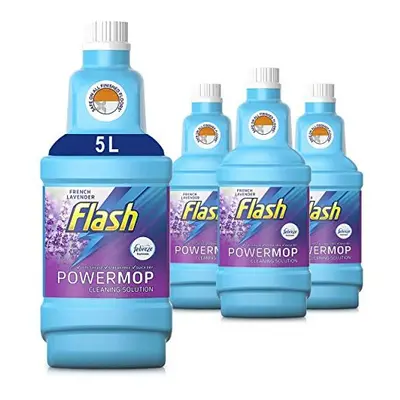 Flash Powermop Refill Liquid, Floor Cleaner, French Lavender, Litres (1.25 x 4)