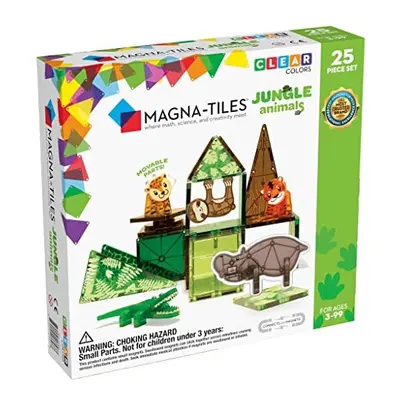 Magna-Tiles Jungle Animals Piece Set, The Original Magnetic Building Tiles For Creative Open-End