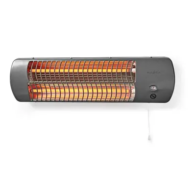 Nedis 1.2KW Wall Mounted Bathroom Heater with Heat Settings