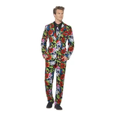 (XL, Multicoloured) Smiffys Mens Day Of The Dead Costume Suit