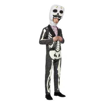 (M R, Black/White) Smiffys Mens Deluxe Senor Day Of The Dead Costume Set