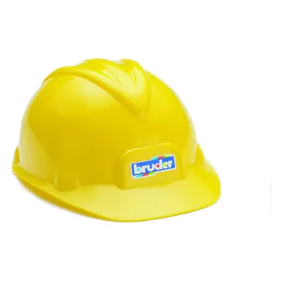 Bruder Toys Construction Worker Hard Hat Yellow Helmet for Kids Pretend Play