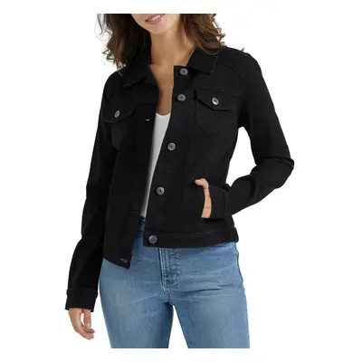 Wrangler Authentics Women's Stretch Denim Jacket Black Medium