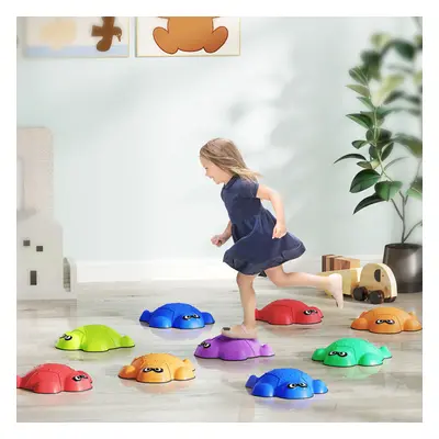 AIYAPLAY PCS Kids Stepping Stones, Turtle-Shaped Stackable River Stones