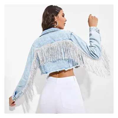 (blue, S) New Denim Jacket Fashion Women&apos;s Jacket