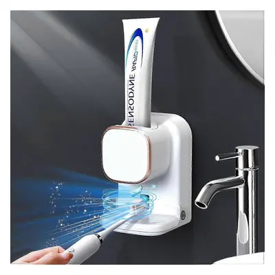 (White) Automatic Toothpaste Dispenser,Toothpaste Dispenser Wall Mounted ,Electric Toothpaste Di