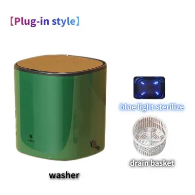 (green, ãPlug-in styleãA3) New Portable Mini Washing Machine Household Ultrasonic Ozon Clean