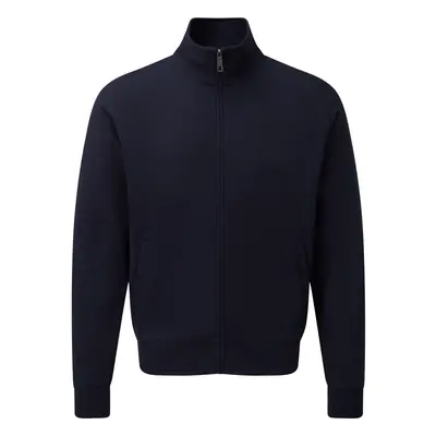 (M, French Navy) Russell Mens Authentic Full Zip Sweatshirt Jacket