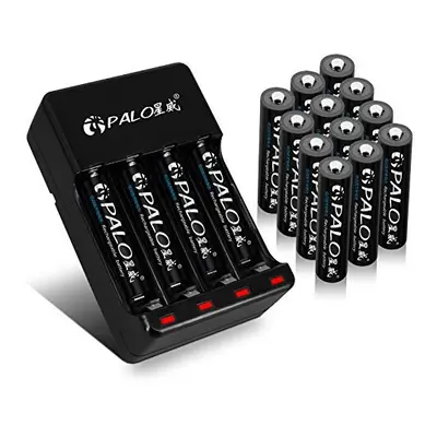 CITYORK AAA 300mAh Rechargeable Batteries (16-Pack) and Ni-MH AA & AAA Battery Charger with Usb 