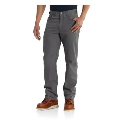 Carhartt Mens Rugged Flex Relaxed Fit Canvas 5-pocket Work Pants Gravel 46W X 30L US