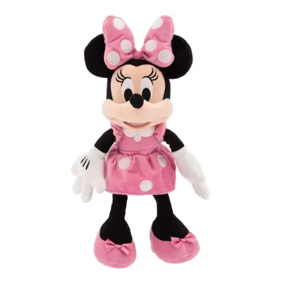 Disney Store Official Minnie Mouse Plush Toy in Pink - 14-Inch Soft Collectible - Timeless Desig