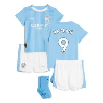 (9-12 Months) Man City Home Baby Kit (HAALAND 9)