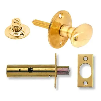 Yale Door Security Bolt Thumbturn Brass Finish Security for Hinged Wooden Doors