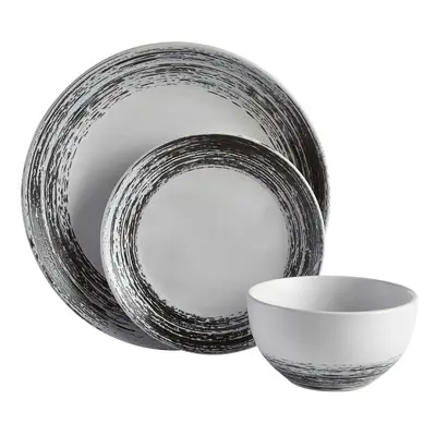 Middag Black And White Dinner Set Robust Stoneware