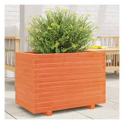 vidaXL Garden Planter Wax Brown 70x40x49.5 cm Solid Wood Pine