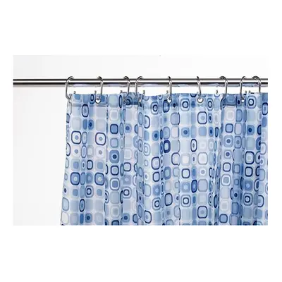 Geo Mosaic Water-Resistant Textile Shower Curtain, x 1800mm