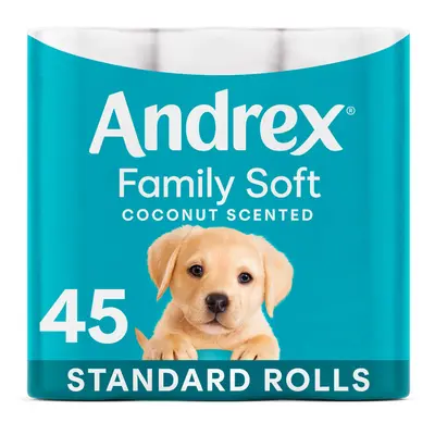 Andrex Toilet Roll, Coconut Fresh Fragrance Toilet Paper, Rolls