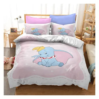 (Style 02, Double (200X200CM)/3PCS) Dumbo Bedding Single Double King Duvet Cover