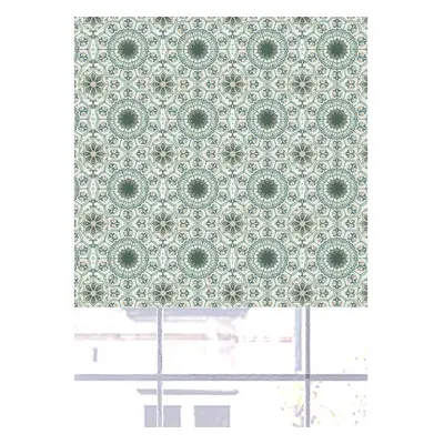 (120 cm Width x cm Drop, Green) Olivia Bard Jaipur Indian Design Blackout Roller Blinds Windows 