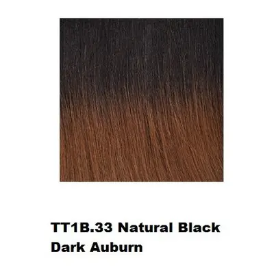 (TT1B/30 (Natural Black/Auburn Ombre)) SLEEK FASHION IDOL SYNTHETIC WIG KARYN