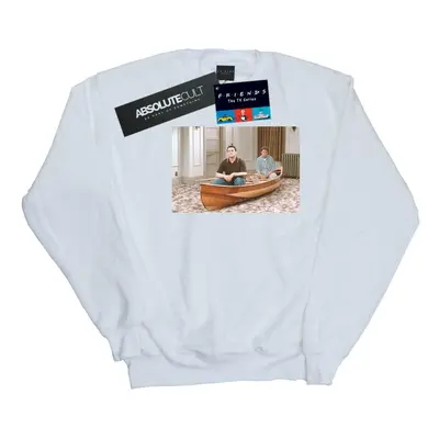 (4XL, White) Friends Mens Boat Photo Sweatshirt