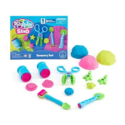 Playfoam Sand Sensory Set, Play Sand Toy with Colours and Tools, Play Sand for Squishing, Mixing