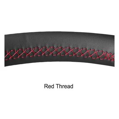 (red) Black Faux Leather Car Steering Wheel Cover For Mercedes Benz C-class W202 Cl-class C140 E