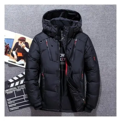 (black, XXL) Mens New Winter Warm White Duck Thick Down Jacket Veste Outwear Men&apos;s Snow Par