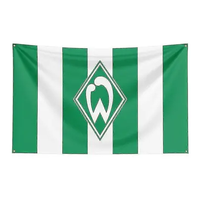 (150 x 240cm, A) Born Pretty 3x5 Sv Werder Bremen Flag Polyester Printed Racing Sport Banner For