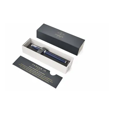 PARKER IM Rollerball Pen, Matte Blue with Fine Point Black Ink (1931661)