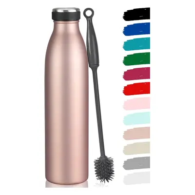 (1500 ml, Rose Gold) Stainless steel water bottle 350ml 500ml 750ml 1L 1,5L thermos, insulated w