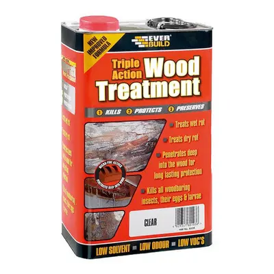 Everbuild Triple Action Wood Treatment Litre