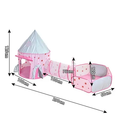 (pink, B) In Baby Tent Playpen With Tunnel Children Ball Pool Large Portable Kids Tent Ball Pit 