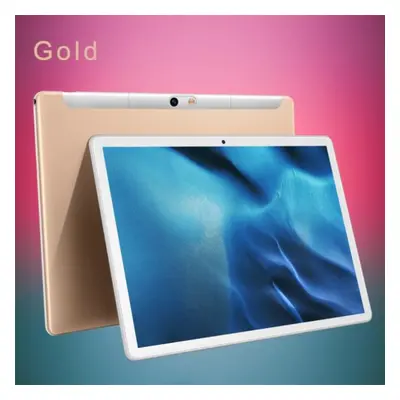 (Gold) BDF P10 HD 3G LTE Phone Call 10.1 Inch Octa Core 4GB RAM 64GB ROM Android OS Tablet PC