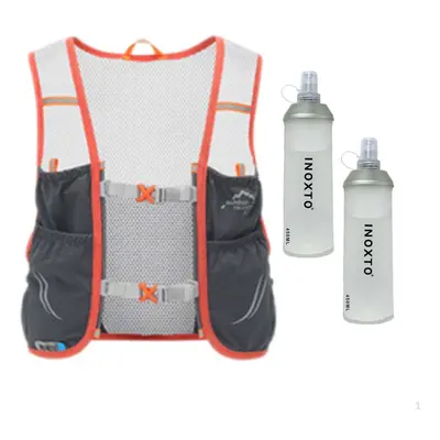 (as the picture, Dark Grey Orange) High-performance Hydration Backpack For Outdoor Activities