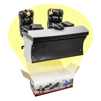 Ultimate Black Commentator Table Playset for Wrestling Action Figures