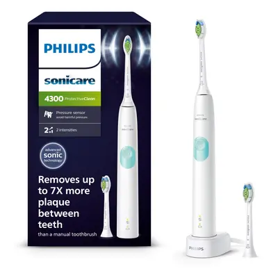 Sonicare ProtectiveClean Electric Toothbrush, Sonic Toothbrush with Two Intensity Levels, Pressu