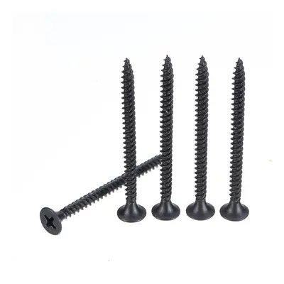 350Pcs M3.5 Cross Black Recessed Flat Head Self Tapping Ash Phosphorus Drywall Metric Threaded W