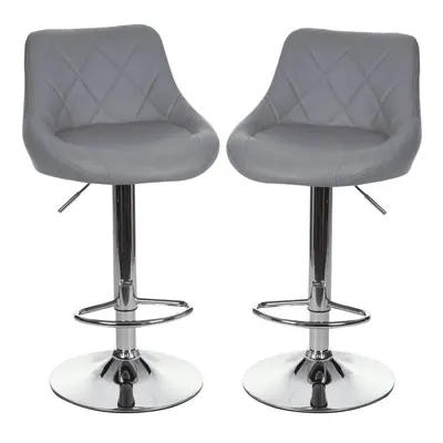 2pk Light Grey Breakfast Bar Stools