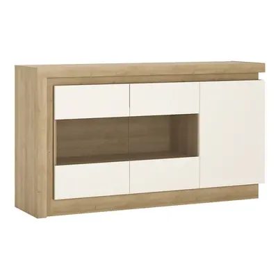 3 door glazed sideboard (including LED lighting)