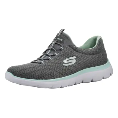 Skechers Sport Women's Summits Sneaker Grey/Aqua 9.5 W