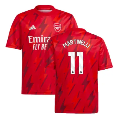 (SB) Arsenal Pre-Match Shirt (Red) - Kids (Martinelli 11)