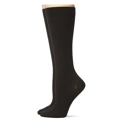 Dr. Scholls womens graduated compression Knee High - & Pair Packs casual Sock, Black, 10 US