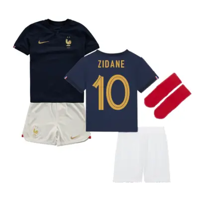 (XSB) France Home Little Boys Mini Kit (Zidane 10)